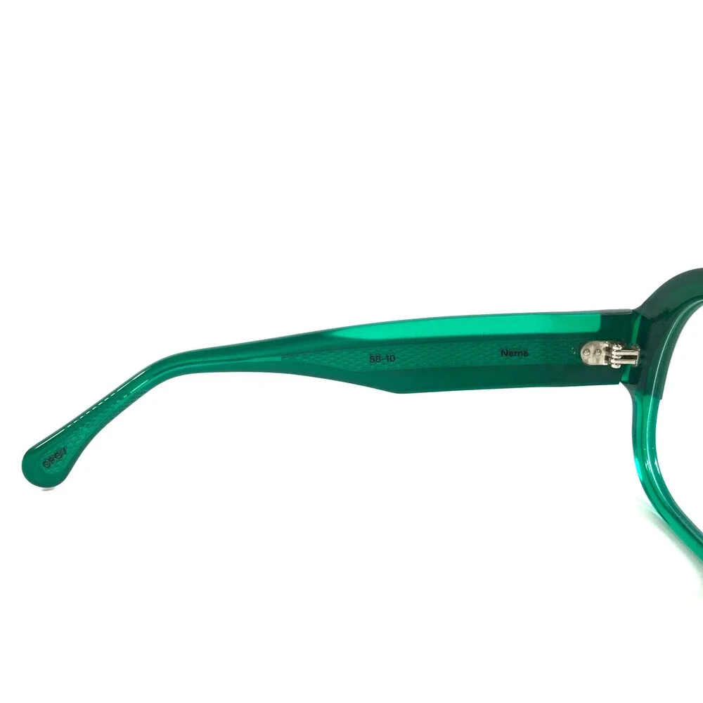 Alfredo Kerbs Eyeglasses Frames NAMA GRGY Green Gray Oversized Thick 58-10-143